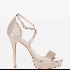 Strappy Satin Heels